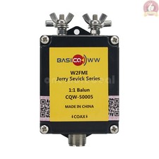 BASICQWW Balun 500W 1:1 Balun 1.8-54MHz HF Shortwave Current Antenna Balun OMD
