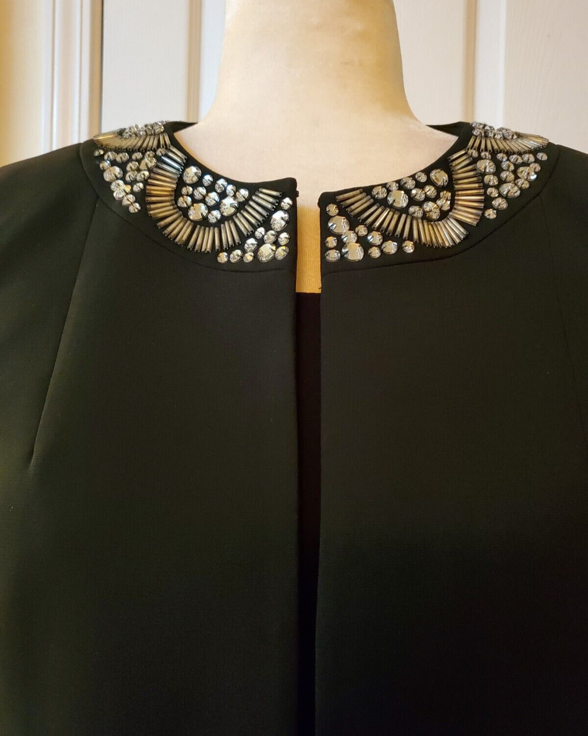 Kasper Separates Petite 2PC Black Polyester Beade… - image 3