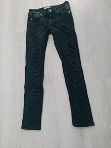 black ripped jeans ebay