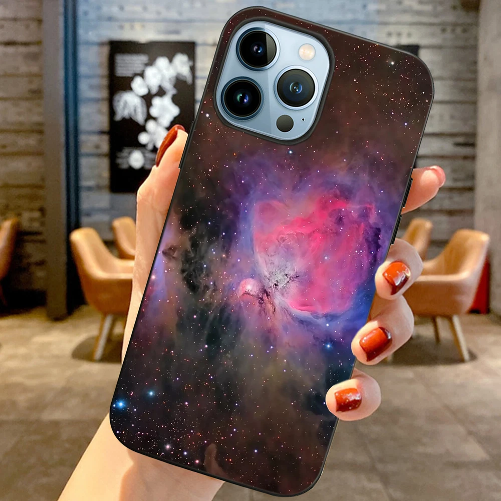 Phone Case Space Soft Silicone Cover For iPhone 11 12 Pro 13 14 Plus 15 Pro Max