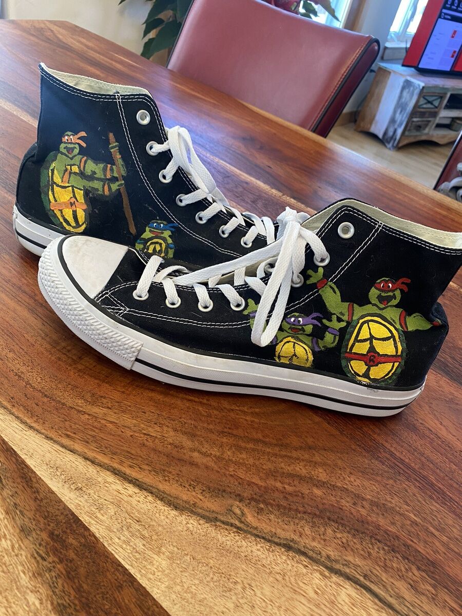 Custom Converse Teenage Mutant Ninja Turtles Size Mens 12 Custom Converse Teenage Mutant Ninja Turtles Size Mens 12