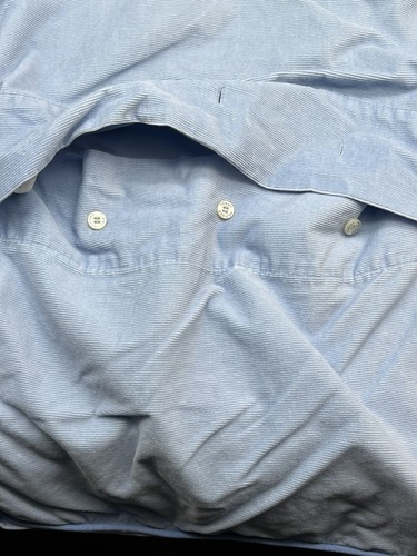 Tommy Hilfiger Corduroy Pillow Sham Light Blue Standard Size Rectangular - Picture 5 of 7