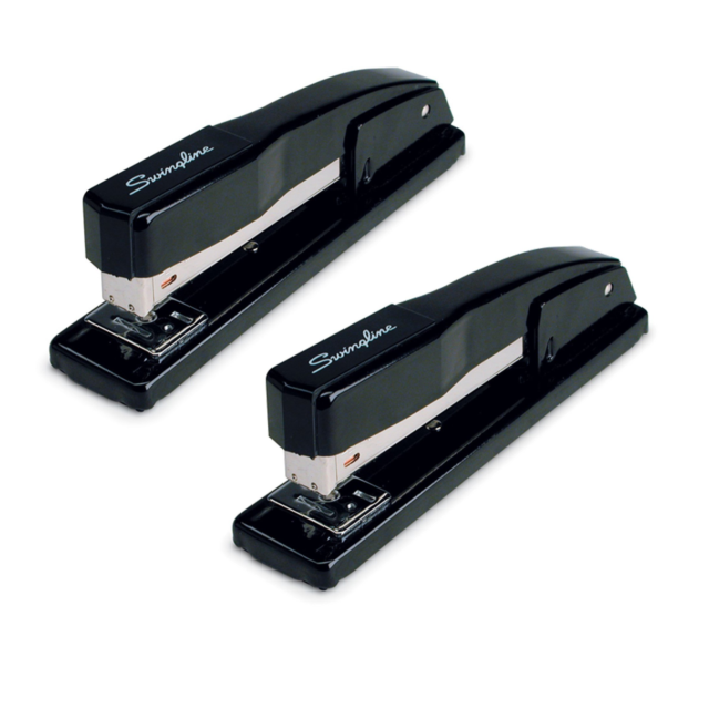 Swingline S7044401AZ Commercial Desktop Stapler - Black, 2 Pack-image