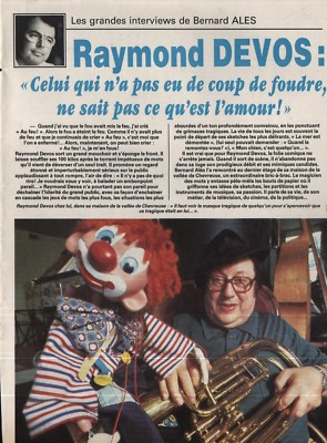 Coupure de presse Clipping 1985 Raymond Devos   (3 pages)