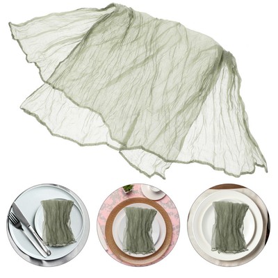  6pcs Napkins with Wrinkled Weddings Decorative Napkins Dinner Parties Wrinkled