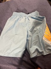 NWT Nike Swim Trunks Blue Yellow Swoosh Size Youth Medium NWT