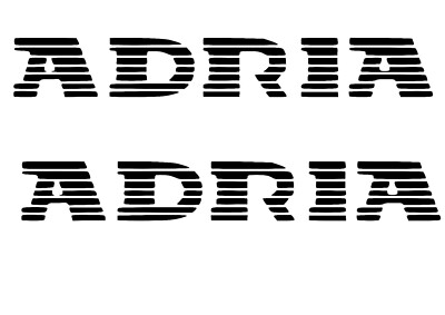 Adria 2x Aufkleber Wohnmobil Camper Aufkleber Wohnwagen Caravan Sticker