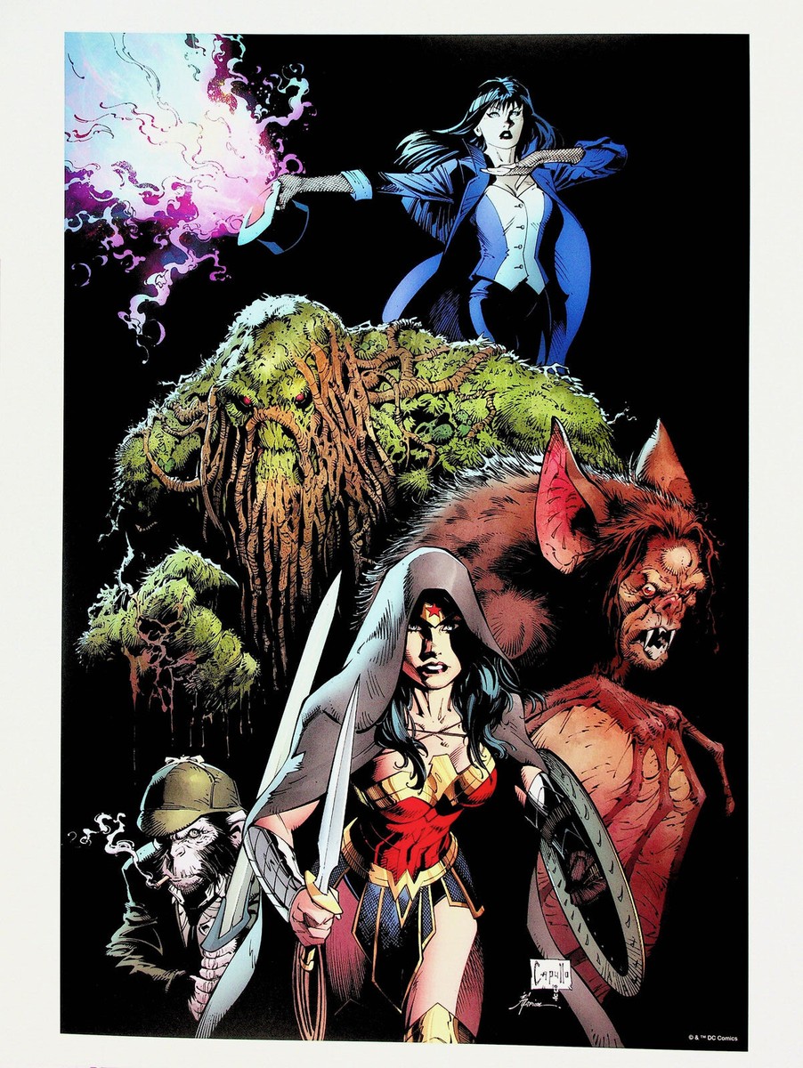 JLD Justice League Dark COVER DC Comic Poster Print 12x16 Greg