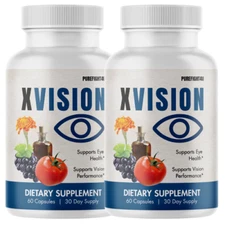 X Vision Daily Eye Support for Visual Wellness Nutritional Supplement -2 Pack
