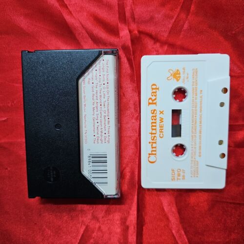 Crew X - Christmas Rap Cassette Tape Rare, VG+-EX Hip Hop 1990 - Picture 2 of 4