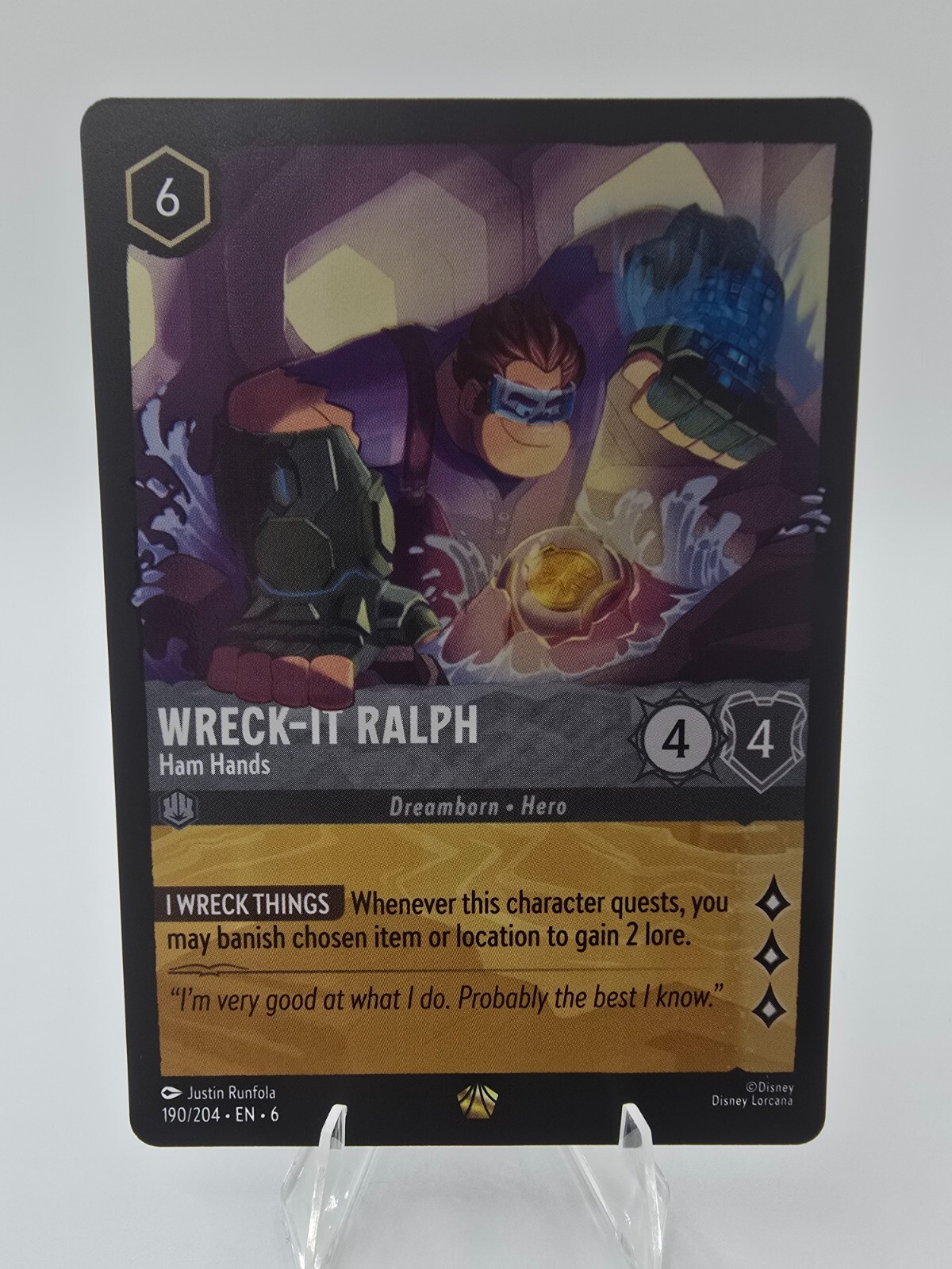 Wreck-It Ralph - Ham Hands 190/204 Azurite Sea - NM - MINT - Lorcana