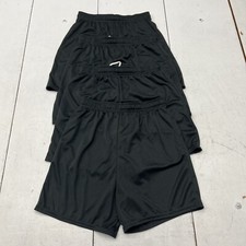 High Five Black 4-Pairs Athletic Basketball Shorts Boys Size Large Youth