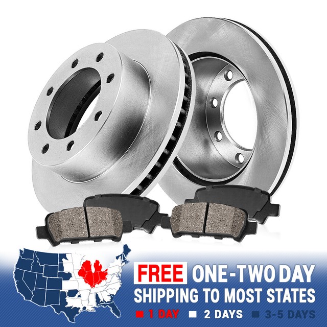Rear Brake Rotors And Ceramic Pads For 2007 2008 2009 2010 2011 Ford