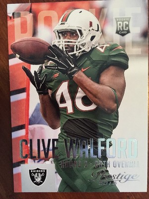 2015 Panini Prestige Football Clive Walford RC No218
