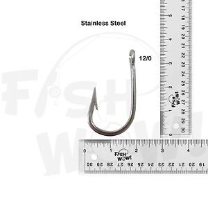 Treble Hook Actual Size Chart