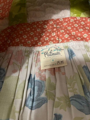 HTF Matilda Jane Platinum 'Clara' Lulu Dress, Girl’s size 4 Excellent & Soft!! - Picture 4 of 4
