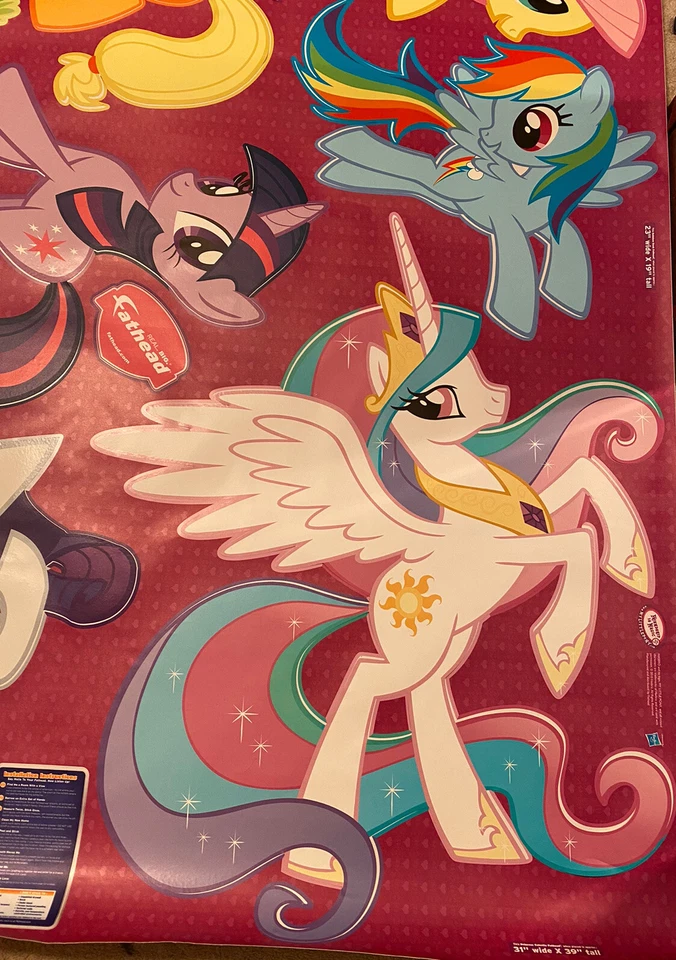 My Litte Pony Images Fathead! - ¡Hoja completa de 10 pegatinas grandes reutilizables! Foto 2 de 4