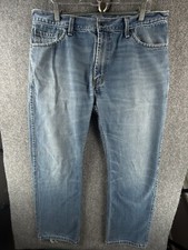 Levi s 539 Vintage Straight Denim Jeans Blue Zip Fly White Green Tab ACTL 36X31