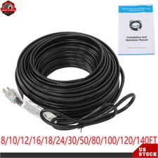 6 140 FT Heat Tape for Water Pipes Self-Regulating Pipe Freeze Protection120 V