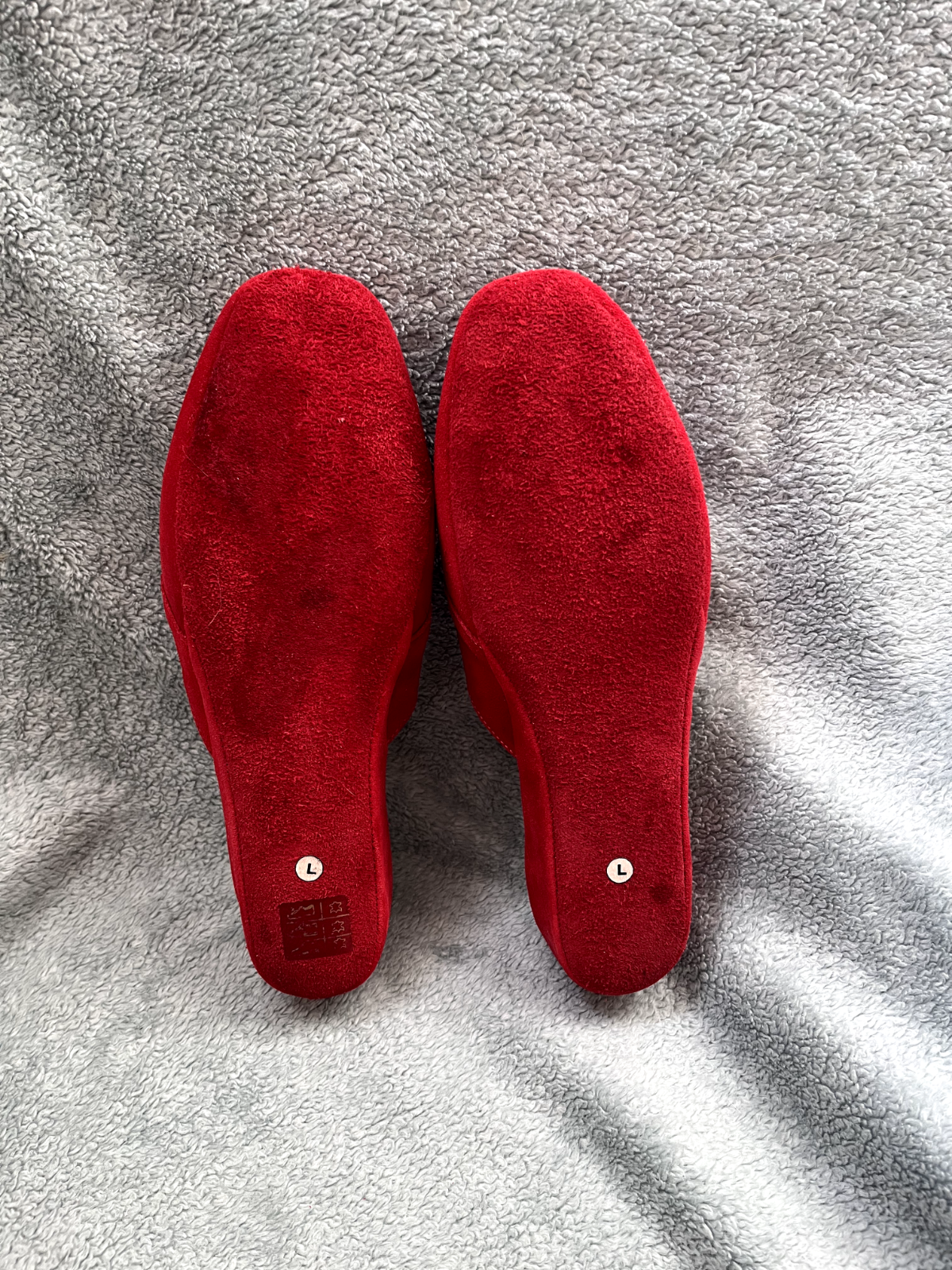 APL Scully e Scully pantofole donna rosse penny bit grandi