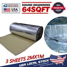 64Sq.ft Sound Deadener Noise Blocker Car Fender/Firewall Heat Shield Insulation