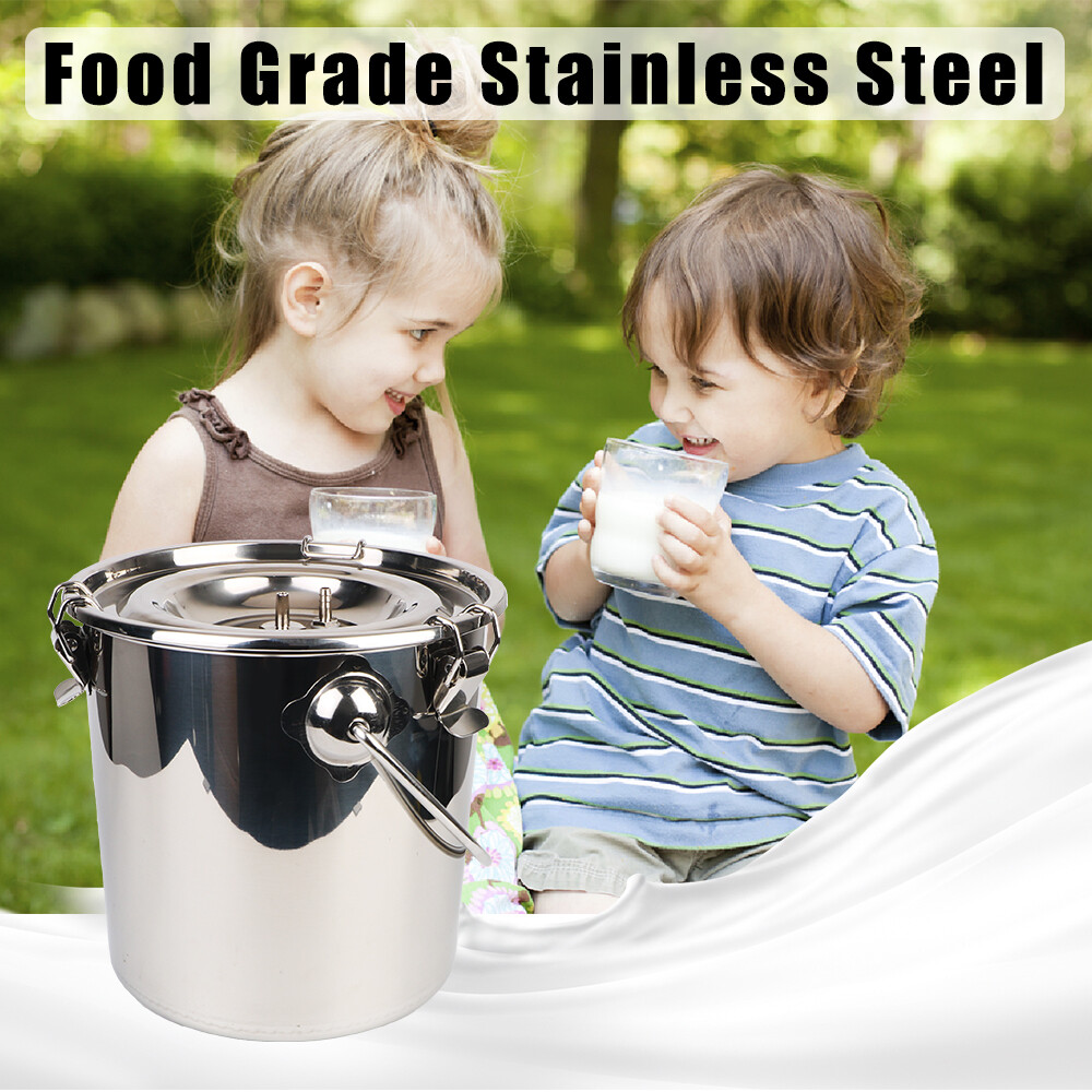 5L Electric Sheep Goat Cow Milker Vacuum Impulse Pump Dual Head Milking