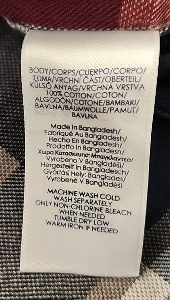 CHAPS Performance Men's Gray Flannel Button Up Lo… - image 7