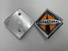  for International Truck Hood Emblem Medium With Mounting Base