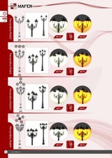 Mafen 881.09 Lampadaire Triple