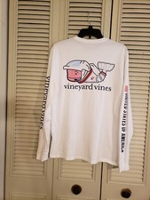 Camisa de manga larga pequeña Vineyard Vines para hombre astronauta de Estados Unidos