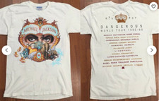 T-shirt Michael Jackson Dangerous World Tour 1992-93 vintage anni 90