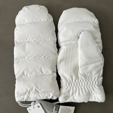 Lululemon Wunder Puff Mittens NWT White Size M/L Down Silicone Grip Flip Top