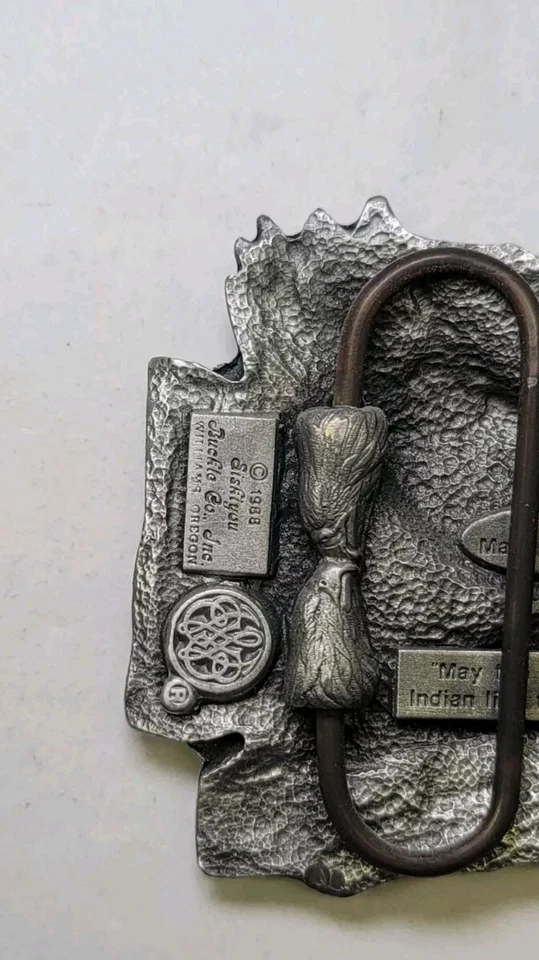 Hebilla de cinturón Arrowhead Eagle Siskiyou espíritu indio nativo americano - De colección Foto 4 de 4
