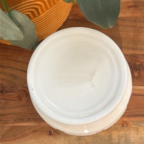 Vintage Randall Milk Glass Pedestal Planter Cachepot Vase MCM Boho Home Decor - Picture 5 of 7