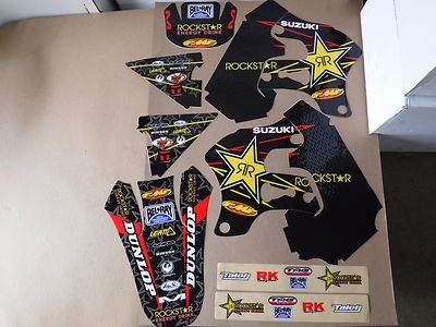 TEAM ROCKSTAR  SUZUKI  GRAPHICS  RM125 RM250  1996 1997 1998 