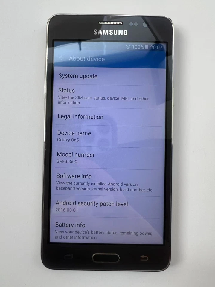 Samsung on5-sm-G5500-1.5+8GB- unlocked dual color random 4G smart phone - Image 3 of 4