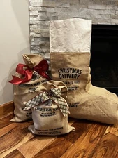 Harrow & Green Christmas Santa Burlap Sacks