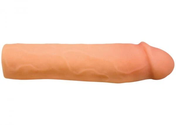 Cyberskin Hollow Penis Extension. Adds 1.75" to Length and 0.3" to Girth. - Image 3 of 4