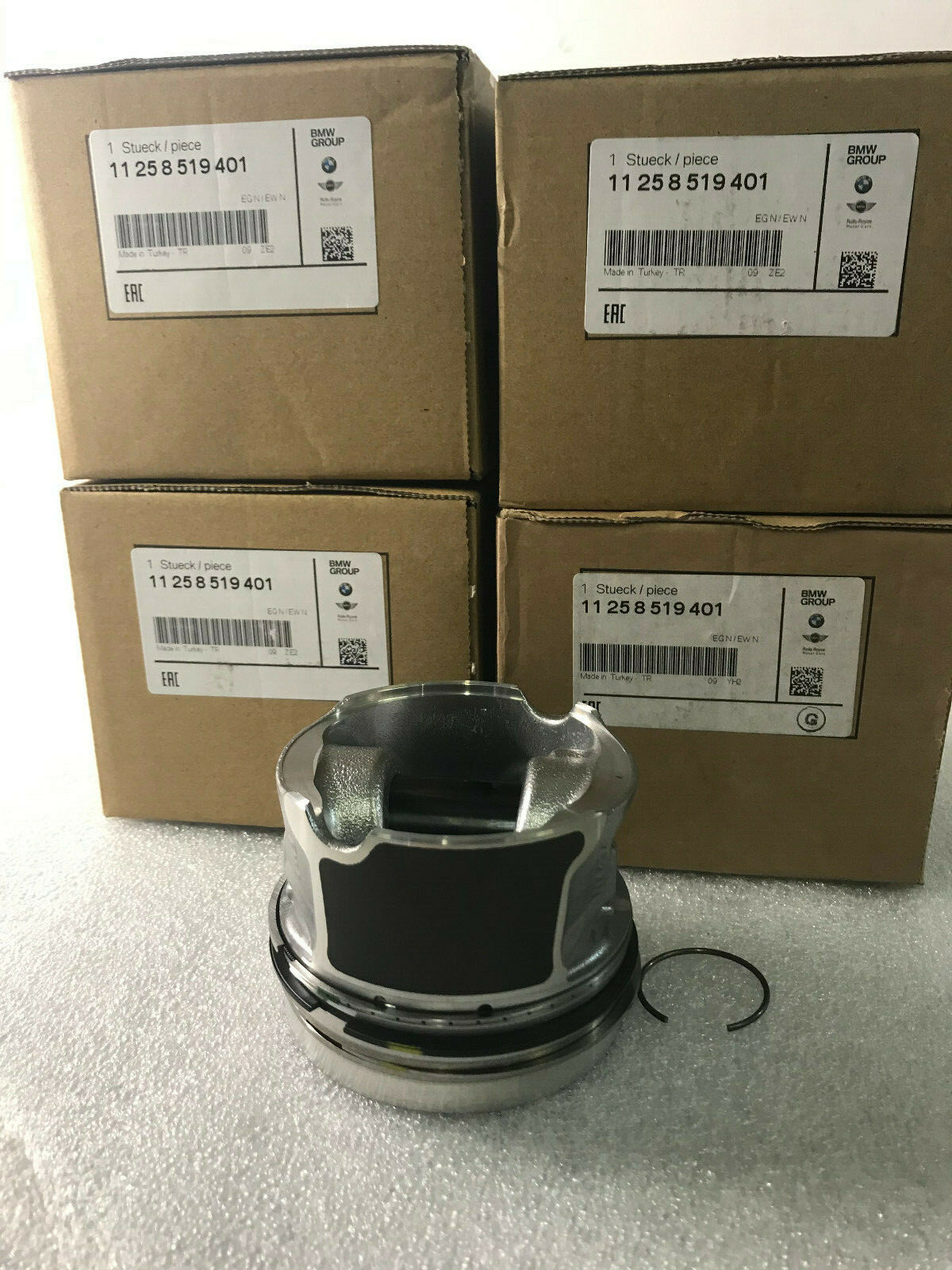 4x NEW GENUINE BMW ENGINE B37 B47 PISTON 84,195MM(0) 11258519401 