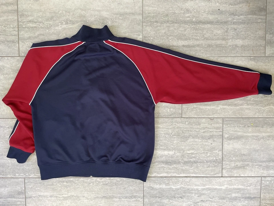 Chaqueta deportiva No Boundaries azul y rojo colorblock para hombre talla XL manga larga cremallera completa Foto 4 de 4