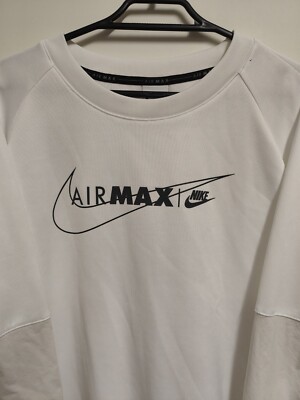nike air max fleece crew sweatshirt white