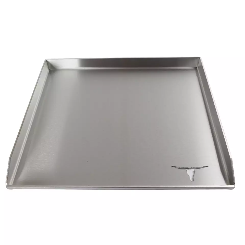 Edelstahl Plancha für Gasgrills / Grillplatte/passend für z.B Burnhard 470x415mm - Bild 4 von 4