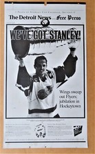  Detroit Red Wings' Steve Yzerman RARE Printing Plate 6-08-97