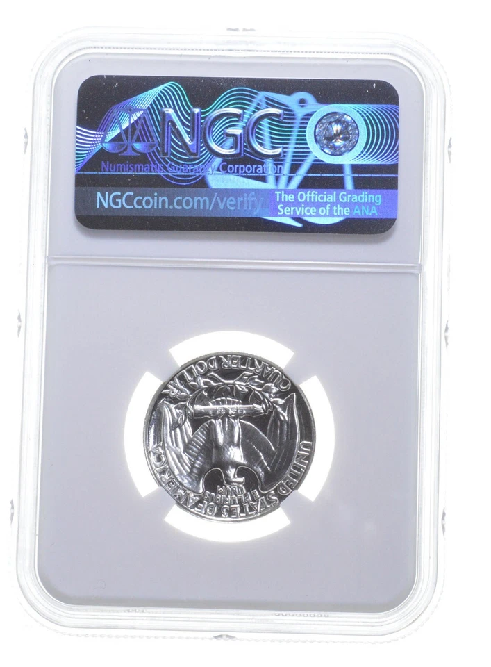 1963 UNC DETAILS OBVERSE WHEEL MARK WASHINGTON QUARTER (002) - Image 2 of 2