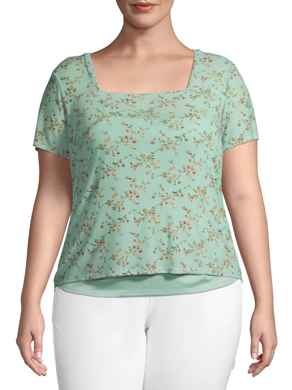 Tops floral No Boundaries Nylon para Mujeres