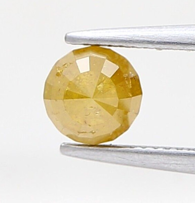 Natural DIAMOND 0.61TCW 4.6 X 3.1MM Orange Gelb Mix Farbe Rund Trapez Brilliant