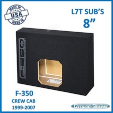 8" Single L7T Sealed Slim Ford F350 1999 - 2007 Subwoofer Box Ground Shaker