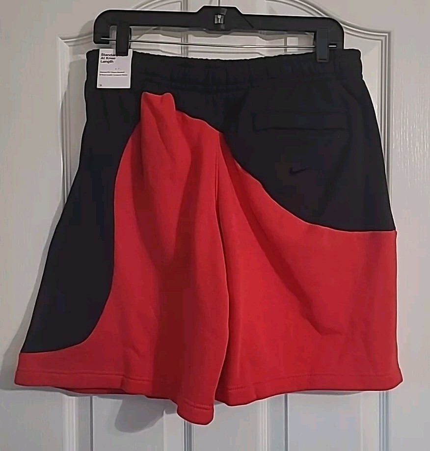 Nike Sportswear Club Color Clash Men Sz Large Red Black