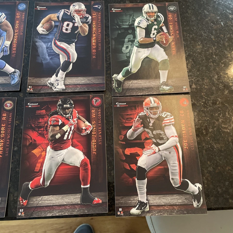 Lote de 9 intercambiables NFL FATHEAD 2012, Romo, Gronkowski, Witten y otros Foto 4 de 4