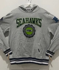 NFL Seattle Seahawks Heavy Hoodie Tag XL Actual Size L Pullover Long Sleeve Gray